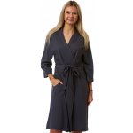 Dámský župan tmavě šedý bavlněný a pohodlný 1G0738 šedá – Zboží Mobilmania