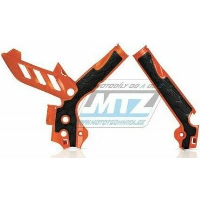 Kryty rámu KTM 250SX+250SXF+350SXF+450SXF / 11-15 + KTM EXC+EXCF / 12-16 - barva oranžovo-černá AC0017813.010 – Hledejceny.cz