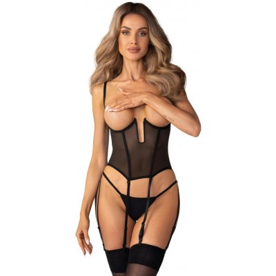 Obsessive Dámský sexy korzet Euphori černý – Hledejceny.cz