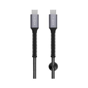 FIXED FIXDA-CC12-GR USB-C/USB-C podpora PD, 1,2m, šedý