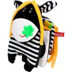 Hencz Toys Textilní knížka šustík kravička černo/bílá – Zboží Mobilmania