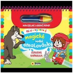 Červená karkulka Čti a vybarvuj Magické vodní omalovánky