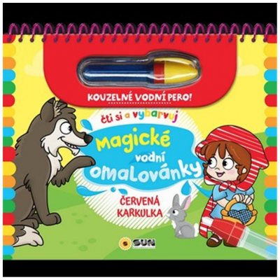 Červená karkulka Čti a vybarvuj Magické vodní omalovánky – Zboží Dáma