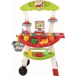 Écoiffier stánek se zeleninou váhou košíkem a doplňky 1702 červeno-zelený – Zboží Mobilmania