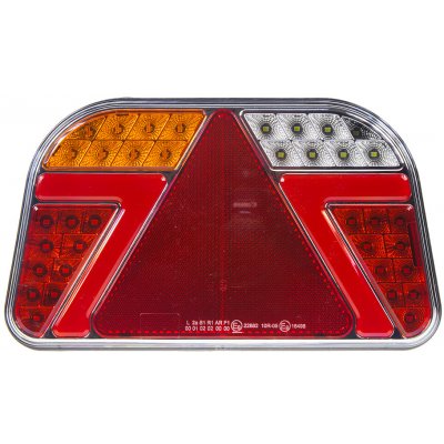 Sdružená LED lampa levá zadní s trojúhelníkem 12/24V – Hledejceny.cz