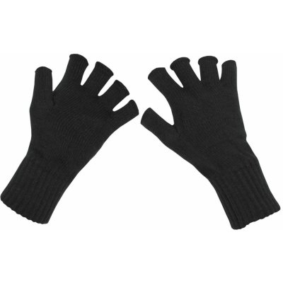 Rukavice pletené bezprstové černé – Zboží Mobilmania