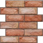 Impol Trade 3D PVC 540 30 x 30 cm 3D cihla červená s hnědou spárou 1ks – Sleviste.cz