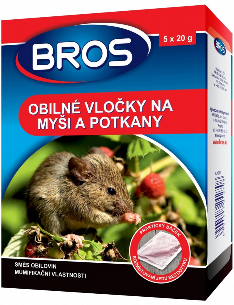 BROS měkká návnada na myši,krysy a potk.100g od 29 Kč - Heureka.cz