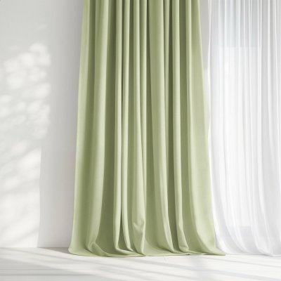Goldea dekorační závěs marbella - hráškový 220x135 cm – Hledejceny.cz