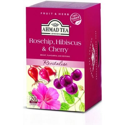 Ahmad Tea Rosehip Hibiscus & Cherry Revitalise 20 sáčků – Zboží Mobilmania