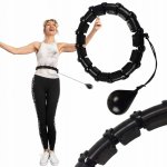 Enero Hula hoop 115 cm černá s cvočky – Zboží Dáma