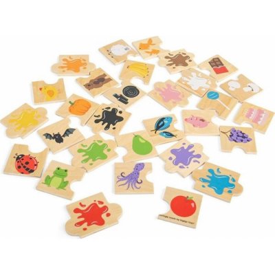 Bigjigs Toys didaktické puzzle Barvy – Zbozi.Blesk.cz