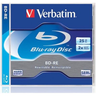 Verbatim BD-RE 25GB 2x, jewel, 1ks (43614) – Hledejceny.cz