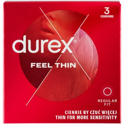 Durex Feel Thin Regular Fit 3 ks