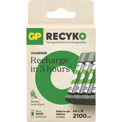 Nabíječka baterií GP Eco B441 4xAA GP ReCyko 2100 – Zboží Živě