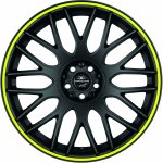 Barracuda Karizzma 8,5x19 5x108 ET30 matt black trim yellow – Hledejceny.cz