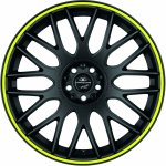 Barracuda Karizzma 10,5x20 5x112 ET45 matt black trim yellow – Zboží Mobilmania