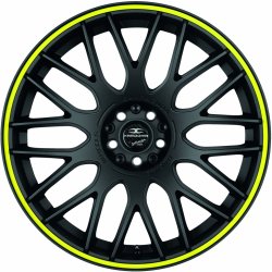 Barracuda Karizzma 7,5x17 5x112 ET35 matt black trim yellow