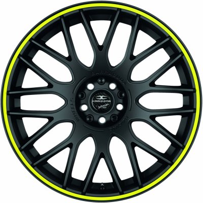 Barracuda Karizzma 8,5x19 5x108 ET30 matt black trim yellow – Hledejceny.cz