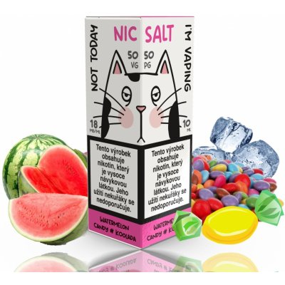 EXPRAN GmbH Not Today SALT – Watermelon Candy Koolada 10 ml 18 mg – Zboží Mobilmania