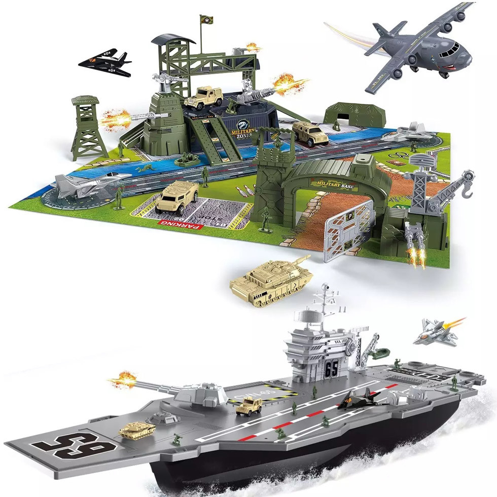 iMex Toys Obrovský letadlový vojenský set