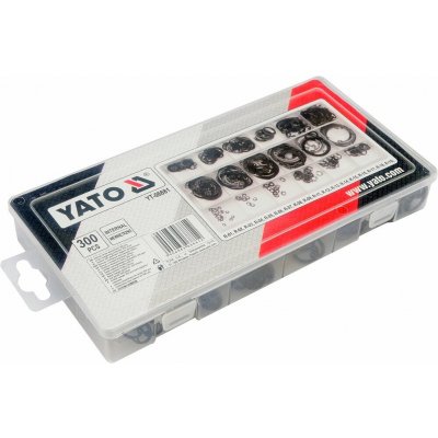 YATO Pojistné kroužky INTERNAL sada 300ks, R1-R19, pr. 3 -32mm YATO YT-06881 YT-06881 – Sleviste.cz