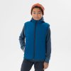 Dětská vesta Quechua Chlapecká turistická hybridní prošívaná vesta modrá