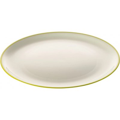 Talíř Omada SANALIVING Dinner Plate 24xh1,5cm Barva: bílá/zelená – Zboží Dáma