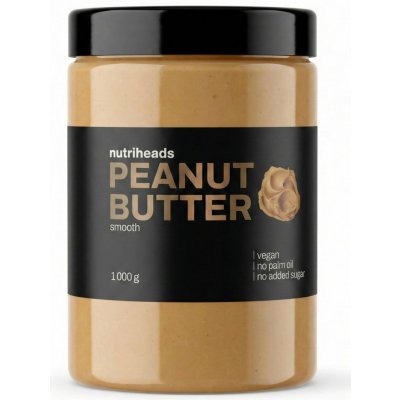 Nutriheads Peanut Butter Smooth 1 kg – Zboží Mobilmania