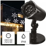Emos DCPC04 LED dekorativní projektor vločky 3 6W IP44 studená bílá rotující světlo černá – Hledejceny.cz