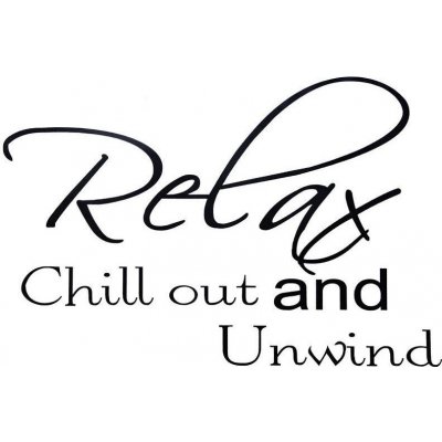 041891 DR Dekorativní nálepky na stěnu - Relax and chill out, 60x40 cm – Hledejceny.cz