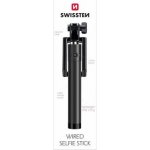 Swissten Wired Selfie Stick černá 32000200 – Zboží Mobilmania