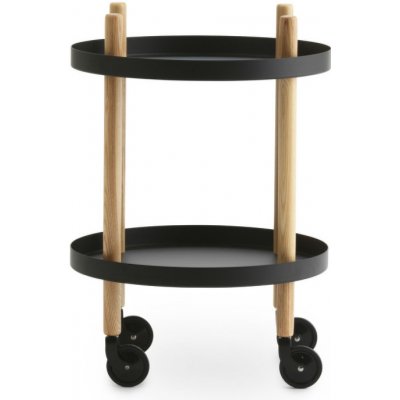 Normann Copenhagen Servírovací stolek Block Table Round black – Zboží Dáma