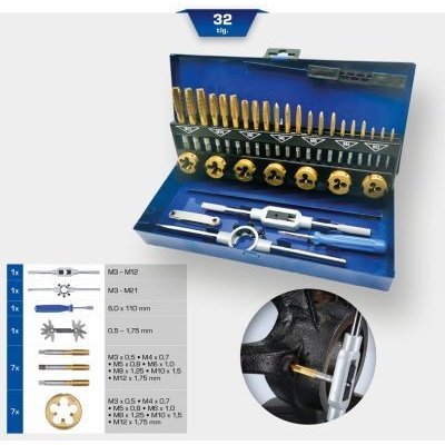 Sada - řezačka závitů KS TOOLS BT101950 – Hledejceny.cz