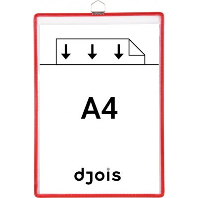 . OFFICE LINE spol. s r.o. Ochranné kapsy s očkem A4 na výšku, otevřené s hora, červené – Zboží Dáma