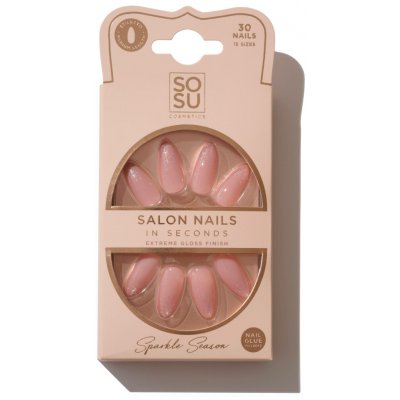 SOSU Cosmetics Salon Nails umělé nehty odstín Sparkle Season 30 ks – Sleviste.cz