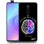 Pouzdro Picasee silikonové Xiaomi Mi 9T Pro - Brain - White černé – Zbozi.Blesk.cz