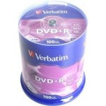 Verbatim DVD+R 4,7GB 16x, AZO, cakebox, 100ks (43551) – Hledejceny.cz