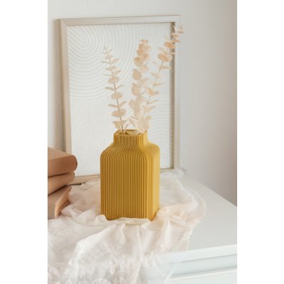 Fiedler Design VÁZA PRISMA - Jednobarevná, zlatá, velikost S – Hledejceny.cz