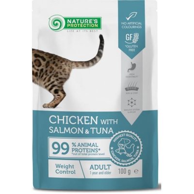 Nature's Protection Cat Weight Control Chicken Salmon and Tuna 100 g