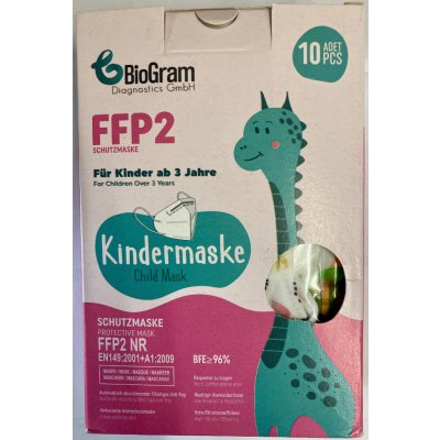 BioGram dětský respirátor FFP2 pro holky 10 ks – Zboží Dáma