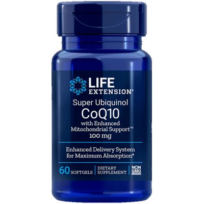 Life Extension Super Ubiquinol Co Q10 + Enhanced 100 mg 60 kapslí – Hledejceny.cz