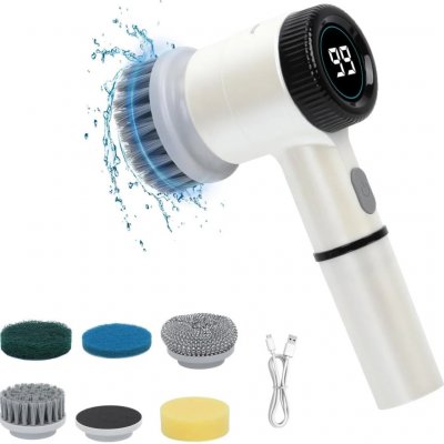 Verk 27333 Elektrický čistící rotační kartáč 5 v 1 šedý – Sleviste.cz