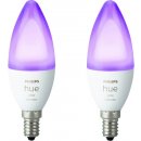 Hue White and Color Ambiance Bluetooth LED žárovka E14 set 2ks 8718699726331 2x6W 2x470lm 2000-6500K RGB Studená bílá