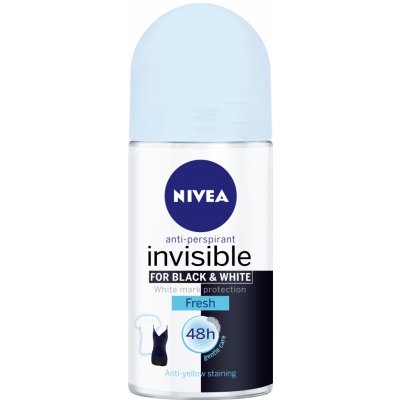 Nivea Invisible for Black & White Fresh roll-on 50 ml – Zboží Mobilmania