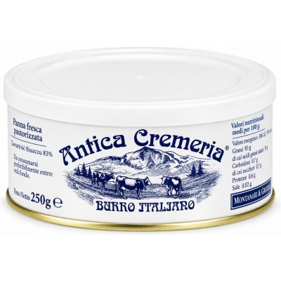 Montanari & Gruzza antica cremeria máslo v kovové krabičce 250g – Hledejceny.cz