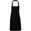 Zástěra Link Kitchen Wear Hobby zástěra s přední kapsou Černá X994