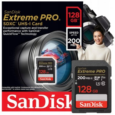 SanDisk SDXC 128 GB SDSDXXD-128G-GN4IN – Zboží Živě