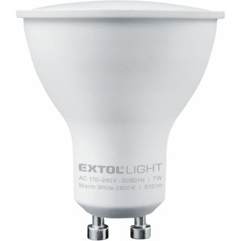 Extol Light žárovka LED reflektorová 6W 450lm GU10 Teplá bílá