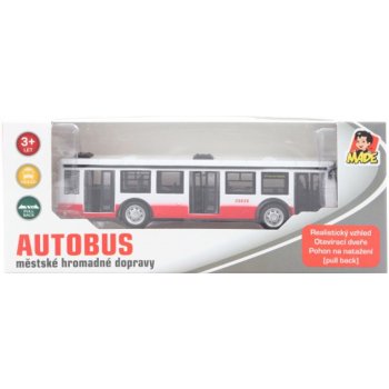 Made Autobus kovový na zpětný chod 16cm